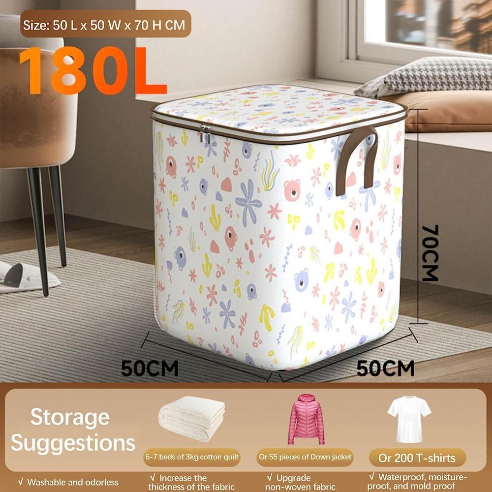 With Durable Handle Quilt Storage Bag Closet Storage Box  Toy Storage And Sorting Box