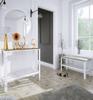 Konsola Skręcana Z Półką Z Siatki Loft Przedpokój Biały+Dąb Lancelot