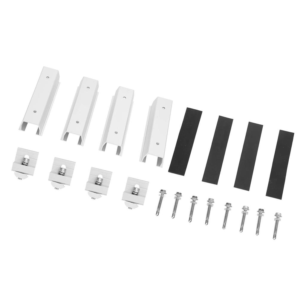 4 Set Solar Panel Mounting Brackets Aluminum Alloy Easy To Install Solar Panel Bracket Clamp Kit for Tin Roof