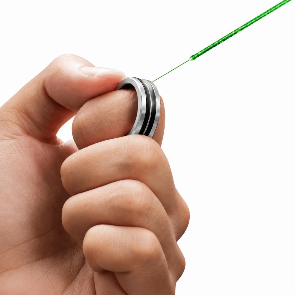 2PCS Lightweight Fishing Line Puller Ring Aluminum Alloy Fishing Line Dragger Tool for Tying Knots