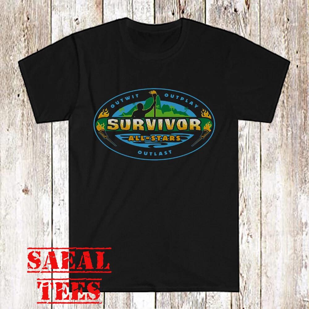 Survivor All Stars Men's Black Size S-5XL