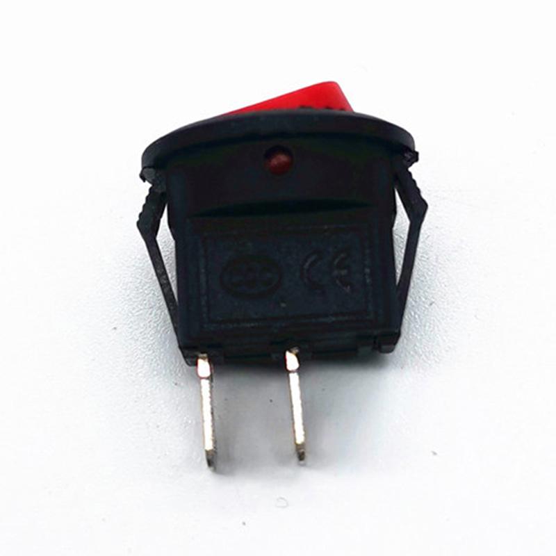 10 шт. Kcd11 круглые лодочные клавишные переключатели круглые черные белые красные 2-контактные переключатели включения-выключения