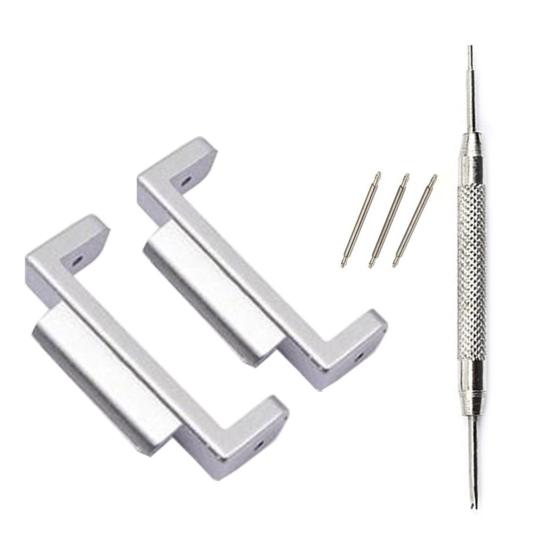 1 пара разъемов для ремешка для часов, прочная замена с инструментами, адаптер для подключения ремешка для часов, совместимый с Casio GA-110/DW-5600/DW-6900/GW-6900