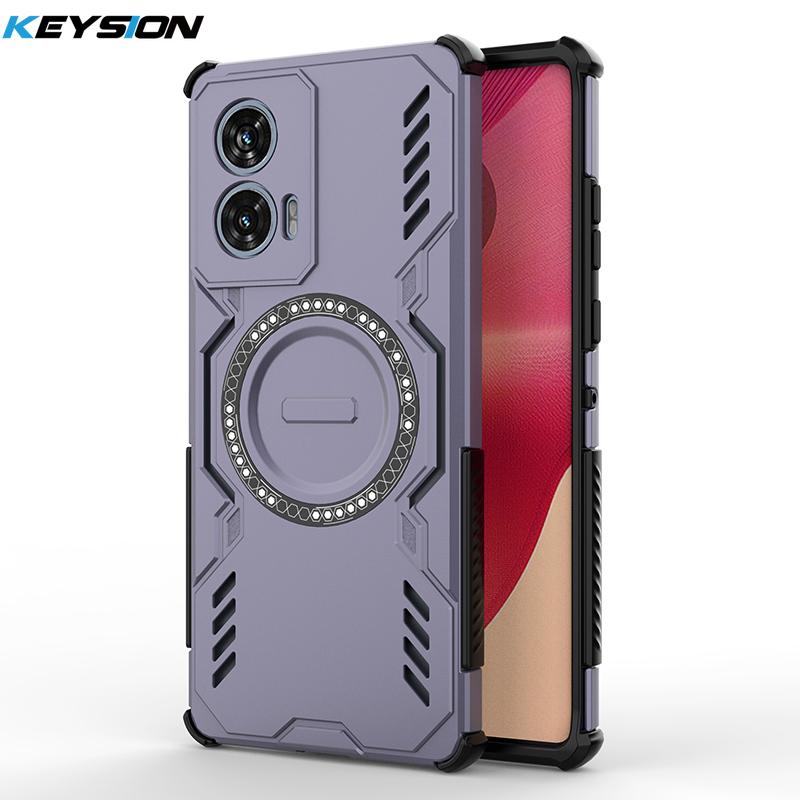 KEYSION Полый чехол для отвода тепла для Motorola Edge 50 5G 50 Neo Магнитное охлаждение Ударопрочный чехол для телефона для Edge 50 Fusion