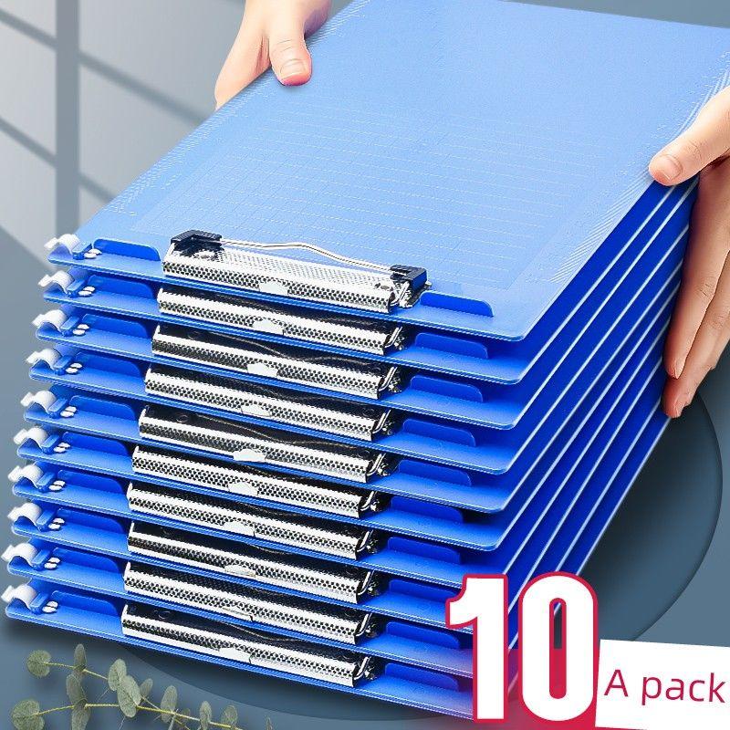 Plastic File Folder Stationery Office Supplies Book Clip Writing Pad Materials File Bill File Board Menu Writing File Clipboard Folder Plate Holder
