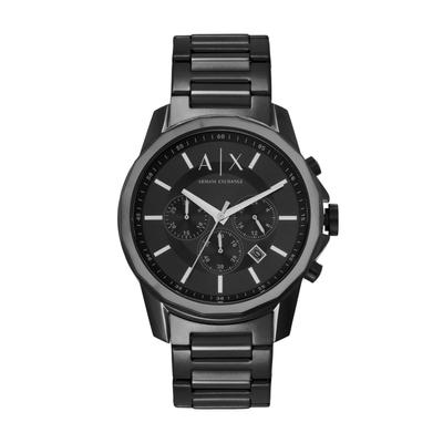 Часы Armani BANKS AX7153SET черные [AX Exchange] мужские