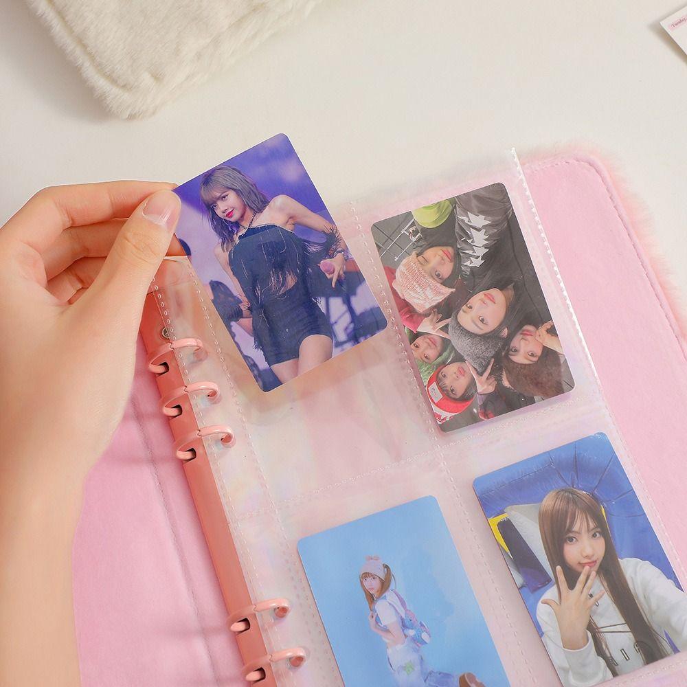 Inner Page Refill Cat Bear Cards Album Cover Photocard Holder Plush Binder Cover Student