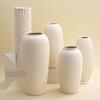 Large White Ceramic Vase for Living Room - High-End Ornament for Flowers