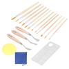 Oil Paint Brush Set Hook Line Acrylic Watercolor Brush Palette Scraper Tool for People At All Stages