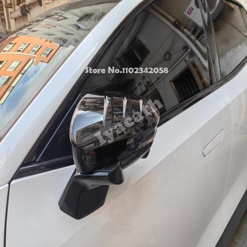 RHD LHD For Changan Deepal S07 2024 ABS BLACK Exterior Side Mirror Cover Rearview Mirror Cap Reverse Mirror Shell Sticker