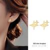 Banyan Tree S925 Silver Star Earrings: Exquisite Large & Small Design for Women, Sweet & Cool Trendy Style