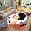 Забавный ковер с принтом микрофона для украшения гостиной дома, придверный коврик, ковер для зоны журнального столика, нескользящий коврик для пола у кровати в спальне