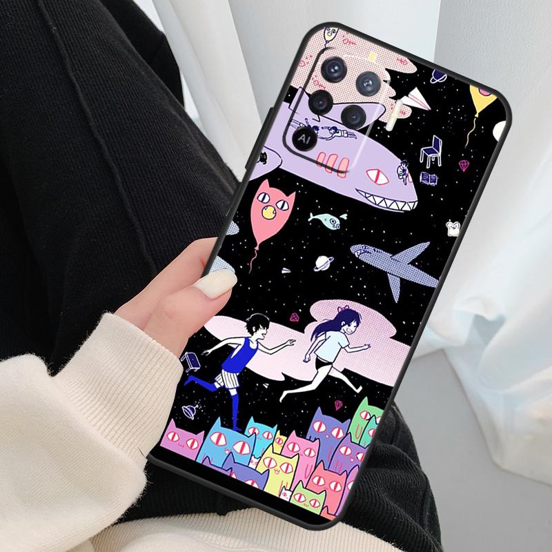 Чехол для телефона OPPO A54 A74 A94 A83 A91 A93 A5 A9 A31 A53 2020 A15 A52 A72 Find X5 X3 Pro с игрой Omori