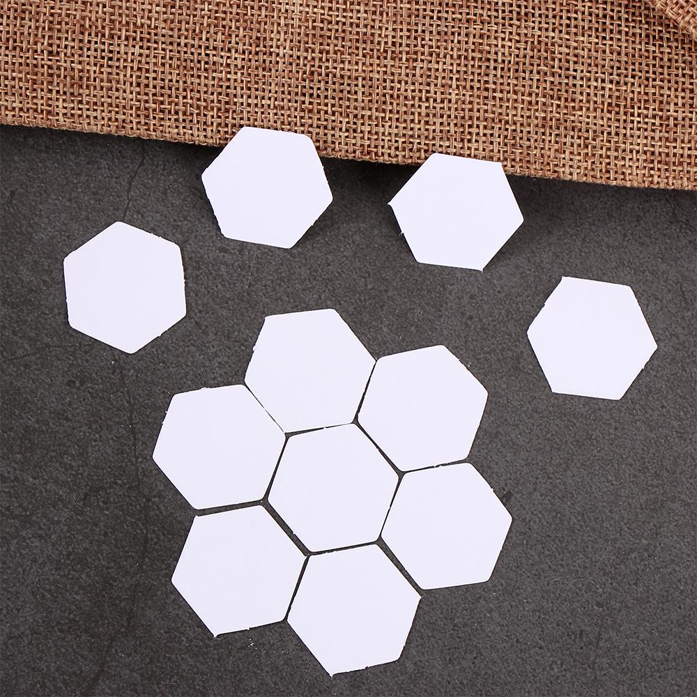 100PCS Sewing Accessories DIY Handmade Hexagon Templates Garment Fabric Quilting Patchwork Paper