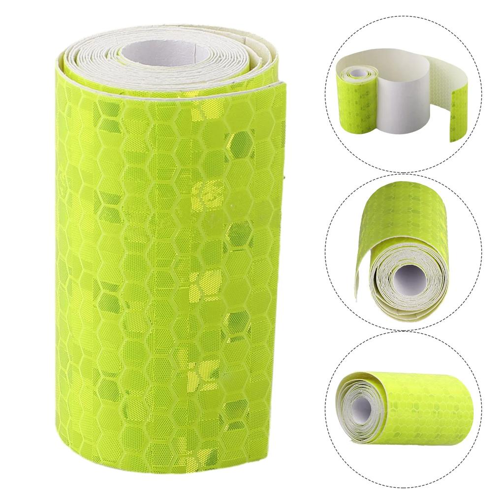 1 шт. 3 метра Автомобильная светоотражающая лента Предупреждающая наклейка безопасности для автомобиля Светоотражающая защитная лента Полоса Пленка для грузовиков Автомобилей Мотоциклов