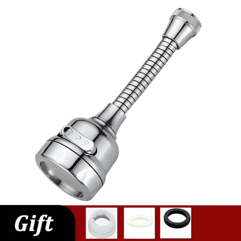Адаптер для кухонного смесителя 3 режима Насадка-фильтр для брызг на кран Экономия воды Аэратор Домашний удлинитель смесителя Диффузор Вращение на 360°