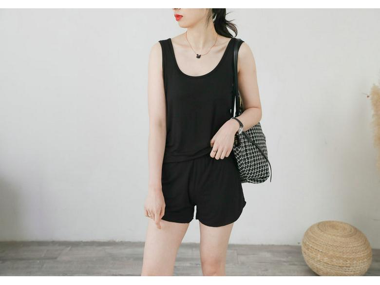 Plus Size Modal Cotton Double U-Neck Camisole for Women - Spring/Summer 2021