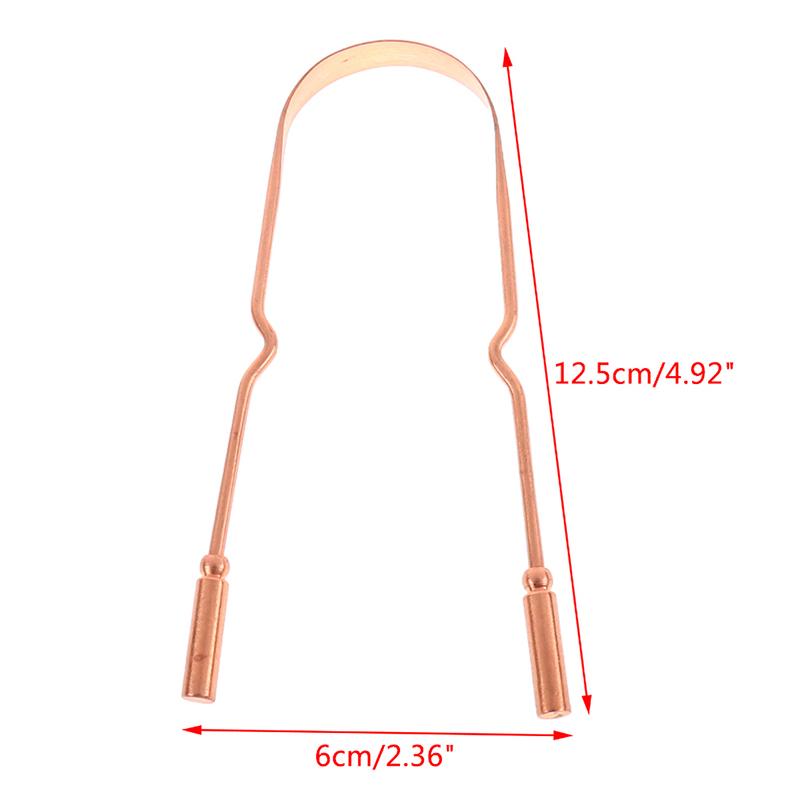 Чистый медный скребок для языка, щетка для чистки полости рта, свежая гигиена, средства по уходу