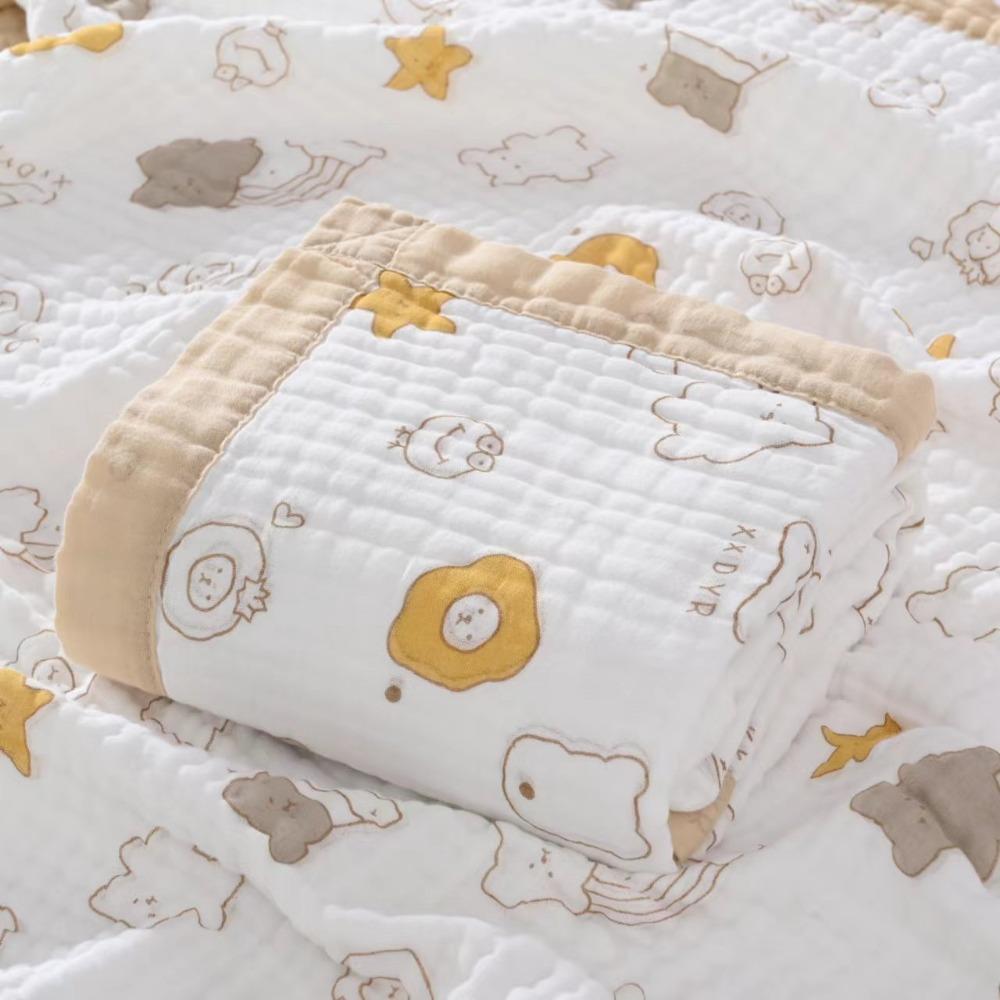 Baby Pure Cotton Class A Soft and Breathable Six-layer Integrated Children's Bath Towel Kindergarten Small Quilt