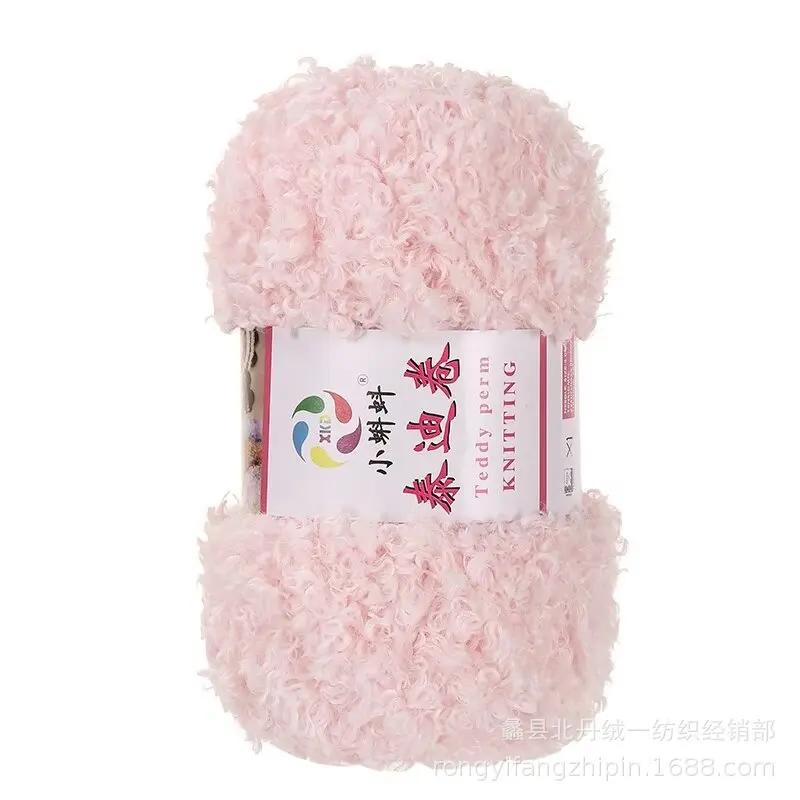 1 шт. 100 г пряжа Тедди, шерстяная пряжа-петля, клубок пряжи, пряжа для бархатного полотенца, ручная работа, ткацкая сумка, самостоятельное ткачество