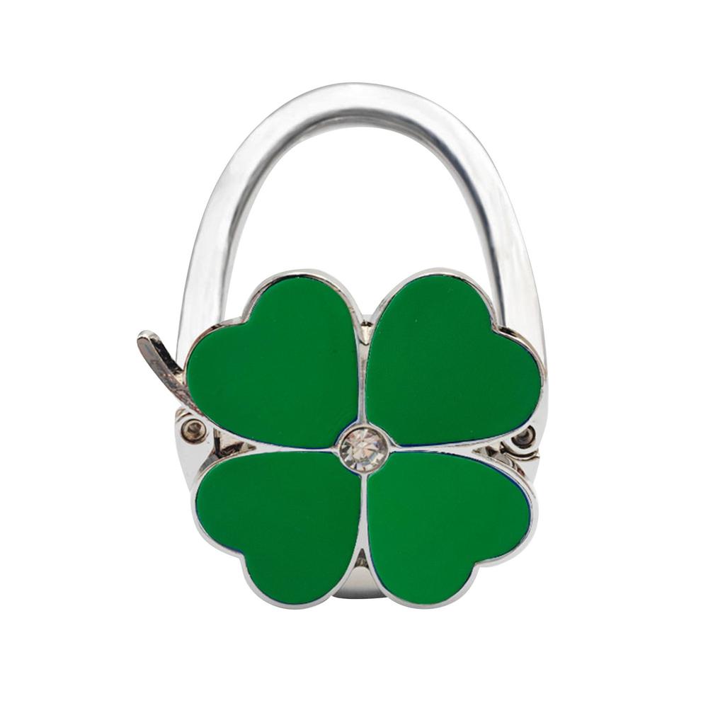 Четырехлепестковый внешний крючок для сумки, складной портативный крючок, однотонный кожаный крючок для боковой сумки на стол, крючок для сумки