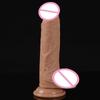 Duen Liquid Silicone Real Muscle Master Simulation Penis Sucker Dildos Женская мастурбация Пенис Секс-продукт