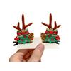 1 Pair Christmas Hairpins Festive Styles Reindeer Christmas Tree Snowman Santa Claus Plush Sequins Decor Hair Clips