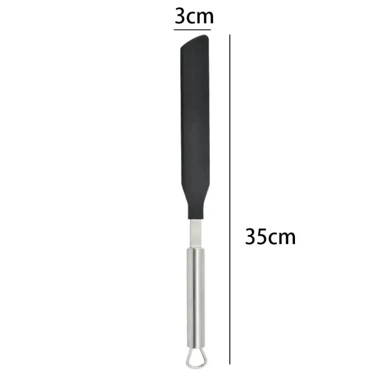 Stainless Steel French Crepe Spreader Pancake Like Batter Spreading Tools Pancake Like Batter for Bakery Kitchen + Spatula