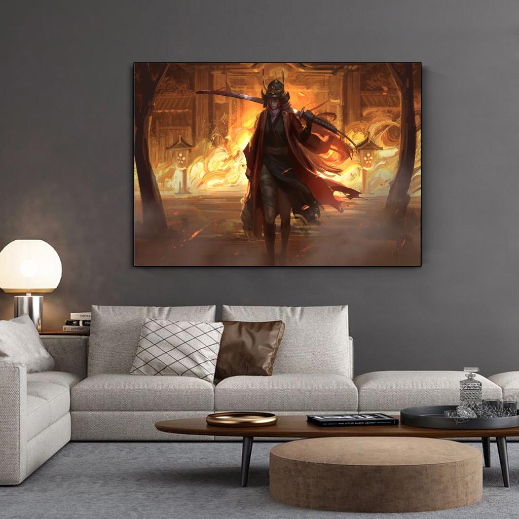 HD Красота Аниме Игры Фэнтези Девушки HD Печать Холст Модульная Живопись Домашнее Украшение Плакаты Гостиная