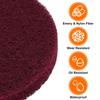 Uxcell 12pcs Scrubber Scrubbing Pads 400 Grit Drill Power Brush Hook and Loop Surface Conditioning Discs Drill Scuffing Discs Scrub Pads for Home