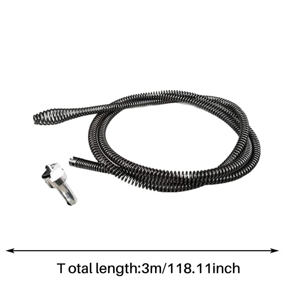 Toilet Plunger Toilet Auger High Pressure Electric Drill Spring Tube Bath Clog Remover Applied To Kitchen Bathroom Clogged Pipe