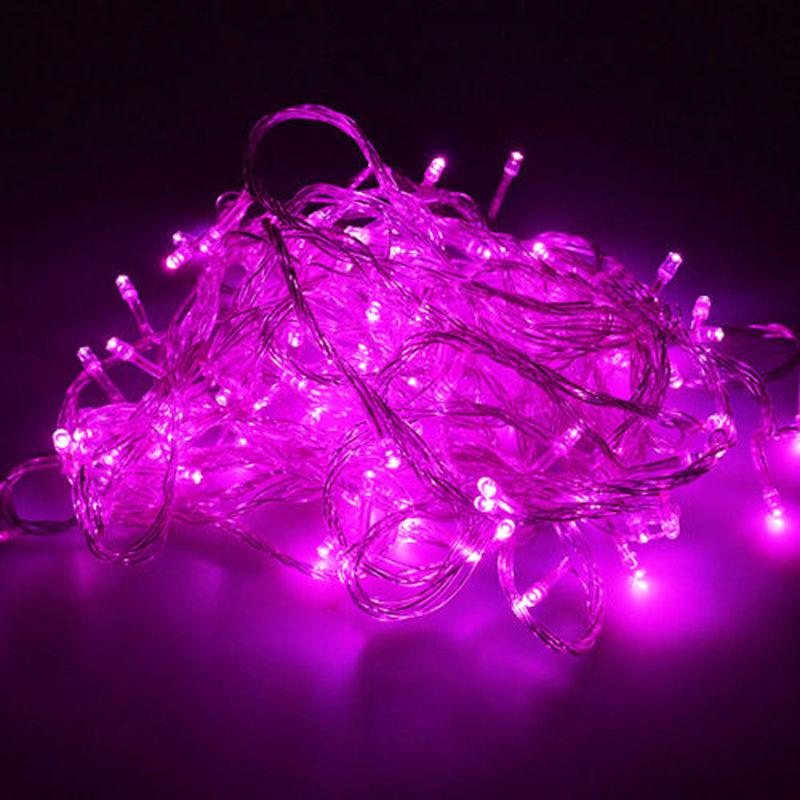 10m Drop Plug Curtain Icicle String Lights New Year Christmas LED Lights Garden Wedding Party