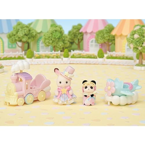 Sylvanian Families Набор транспортных средств для парка развлечений - Поезд и Самолет - Ko-79 Сертифицировано ST, Возраст 3 года и старше, Игрушечный кукольный домик, Sylvanian Families, Epoch