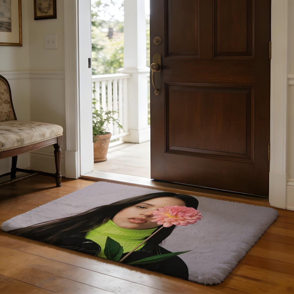 Floor Mat Soft Flannel Rug Non Slip Absorbent Mat for Bathroom Bedroom Home Decor Fashion L Lukoil