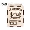 Graduation Money Gift Box Wooden ATM Design Congratulations Card Holder Money Holder Cash Box for Graduation Money Gifts