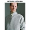 UR Men's Half-Zip Stand Collar Long Sleeve T-Shirt