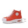 2024 New Style Women's Breathable High-Top Canvas Shoes: Elevate Your Height and Style with These Sports-inspired Sneakers.