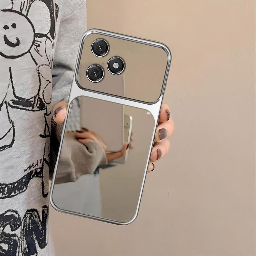 Чехол для HONOR X8d Модный с большим окном Зеркальный корпус телефона