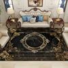 Chinese Style Luxury Black Gold Carpet Living Room Sofa Rugs Non-slip Bedroom Bedside Carpet Home Decoration Washable Floor Mats