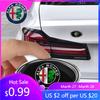 For Alfa Romeo 2026 Hot Sticker 1pc 3D Aluminium Ellipse Car Emblem Alfa Romeo Badge Decal Decorative Stickers For Alfa Romeo Gi