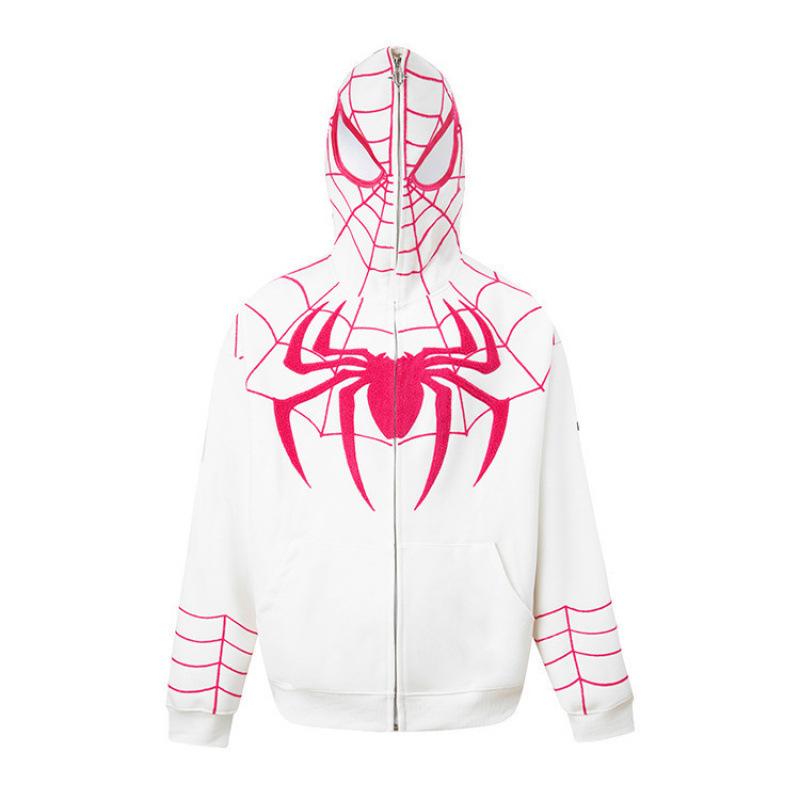Мужская толстовка с капюшоном Marvel Spider-Man 3D Цифровой Принт Готический Темный, Крутая Уличная Одежда, Свитшот с Длинным Рукавом, Свободный Крой