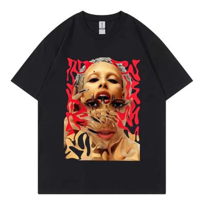 Певица Doja Cat Графические футболки Мужская Женская Одежда Мода Эстетика Короткий рукав Футболка Летняя Повседневная Свободная Хлопковые футболки