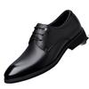The First Layer of Cowhide New Men's Leather Shoes Business Dress Genuine Leather Wedding Shoes Commuting British Style Breathable Men's Shoes Large