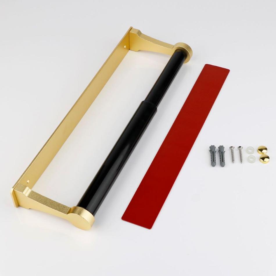 Держатель для туалетной бумаги на клейкой основе для кухни, ванной, алюминиевый, матовый, золотой, черный, серебристый, подставка для туалетной бумаги, вешалка для полотенец, полка для рулонов салфеток