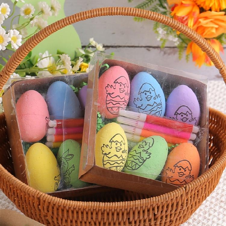 6 шт. Набор для раскрашивания Пасхальных яиц DIY Наборы для рисования на Пасху для семейного веселья