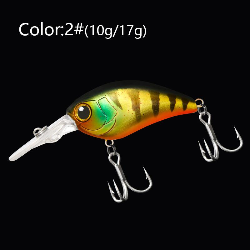 Long-Cast Rock Rolling Long-Tongued Fat Minnow Floating Crank Plastic Artificial Hard Bait 10g 17g Bass Saltwater Fishing