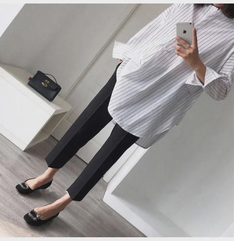 Брюки широкого кроя для беременных на весну и осень — повседневные, легкие, с облегающей посадкой, идеальны для лета.