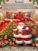 Рождественский постельный комплект Merry Christmas Набор пододеяльников, Рождественский принт 3 предмета Рождественские украшения для комнаты Набор чехлов для одеяла