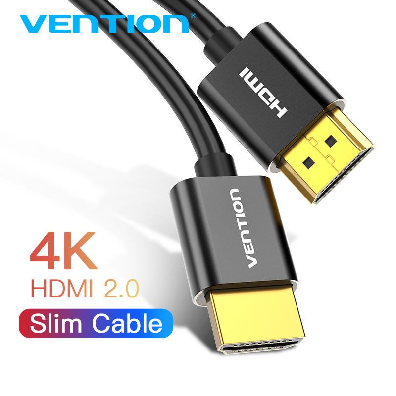 Vention HDMI-кабель 4K тонкий кабель HDMI-HDMI 2.0 для HDMI-разветвителя-удлинителя PS4/PS3 Apple TV HDTV-проектор 2.0 HDMI-кабель