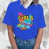New Girl'S Just Wanna 80S Have Fun T Shirt Girl'S Just Wanna 80S Have Fun Print T-Shirt Female Summer Casual O-Neck Lady Tops
